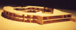 Photo of Model of Project Mind Facility align=